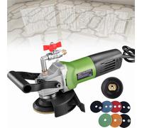 Electric Wet Stone Polisher Grinder with Water Injection, 6 Adjustable Gears, Hand-Held Machine for Polishing Marble, Granite, and Cement Floors