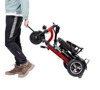 Electric Wheelchair,3-Wheel Folding ty Scooter for Senior Citizens with Basket and Charger - Easy Transportation ty Aids for Seniors