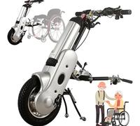Electric Wheelchair Attachment, 400W Power Rehabilitation Therapy Handcycle Kit with 36V Battery, 30 Km Range for Enhanced Mobility
