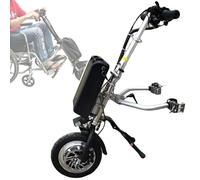 Electric Wheelchair Attachment Conversion Kit, with Dual LED Headlights,65 Km Range,3 Speed Adjustment Electric Trolley, for Disabled People(A)