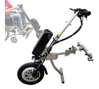 Electric Wheelchair Attachment Conversion Kit, with Dual LED Headlights,65 Km Range,3 Speed Adjustment Electric Trolley, for Disabled People(B)