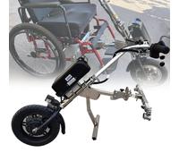 Electric Wheelchair Conversion Kit, 500W Electric Handcycle Wheelchair Attachment with Shock Absorber System, Tweeter, 17ah Battery, Range 65km,B