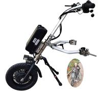 Electric Wheelchair Conversion Kit,500w Electric Trolley Wheelchair Attachment with Shock Absorption System,Tweeter,48v/16ah Battery,65 Km Range,A