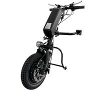 Electric Wheelchair Conversion Tractor Kit, 12 Inch Wheel, 36V 250-500W Motor, Battery Included, for Outdoor Use (36V 500W, 36V 17.5AH Battery)