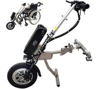Electric Wheelchair Conversion Tractor Kit 500W Wheelchair Pull Device, Electric Handcycle Wheelchair Attachment, Tweeter, 48V 15 Ah/17 Ah Battery, Range 60/70 Km