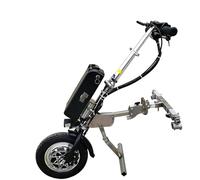Electric Wheelchair Conversion Tractor Kit 500w Wheelchair Pull Device Electric Handcycle Wheelchair Attachment LED Headlight & Horn Max Range up to 65km One Button Forward/Reverse ((A17ah))