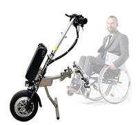 Electric Wheelchair Conversion Tractor Kit, Aluminum Alloy, with LED Display Screen and 48V/16Ah Lithium Battery, for Seniors for Disabled Elderly People(B)
