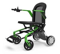 Electric Wheelchair,Electric Strong Wheelchair for Adults Folding Portable Powerchair,The Lightest & Most Compact Power Chair in The World (Only 44 Lbs+4.4 Lbs Per Battery),Green