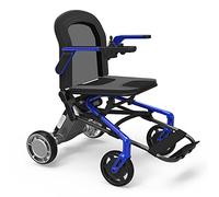 Electric Wheelchair,Electric Strong Wheelchair for Adults Folding Portable Powerchair,The Lightest & Most Compact Power Chair in The World (Only 44 Lbs+4.4 Lbs Per Battery),Blue