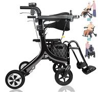 Electric Wheelchair Foldable Lightweight 360° Joystick Control 5 Speed Adjustable for Adults Seniors All Terrain Mobility Travel Use
