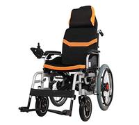 Electric Wheelchair,Folding, Heavy Duty Powerchair with Headrest and Armrest Manual/Electric Switching Aluminum Alloy Frame for Disabled Elderly,Portable