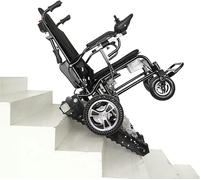 Electric Wheelchair,Folding Lightweight Electric Stair Climbing Wheelchair for Disabled and Elderly - 330 Lbs Load