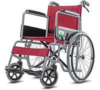 Electric Wheelchair, Folding Portable Wheel Chair Easy-Assembly and Adjustable Folding Manual Wheelchair for Elderly and Disabled