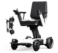 Electric Wheelchair for Adults - Foldable Adjustable Power Chair with 14-28 Miles Extended Range, Aerospace Aluminum Frame, Ergonomic Comfort System & Anti-Tip Design, 265 lbs Capacity