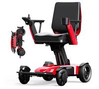 Electric Wheelchair for Adults - Foldable Adjustable Power Chair with 14-28 Miles Extended Range, Aerospace Aluminum Frame, Ergonomic Comfort System & Anti-Tip Design, 265 lbs Capacity (L10-R)