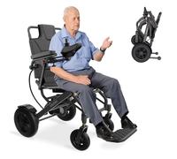 Electric Wheelchair for Adults - Foldable Lightweight (40lbs), 500W Motor, 15-Mile Range, 250Lb Capacity, Airline Approved for Travel