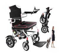 Electric Wheelchair for Adults, Foldable Power Mobility Scooter, Ultra-Light 19Kg, High Capacity 120Kg, Perfect for Travel and Daily Use