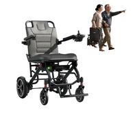 Electric Wheelchair for Adults - Lightweight, Foldable, 120Kg Capacity, Airline Approved - Smart Lightweight Electric Wheelchair 15A