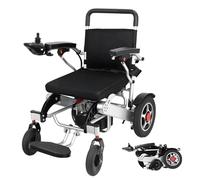 Electric Wheelchair for Adults, Lightweight Folding Motorized Wheelchair for Seniors, Compact Portable All Terrain Power Wheelchair with 560W Dual Motors, 12 Miles Travel Distance, 120kg (Black)