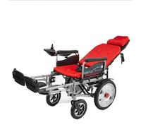 Electric Wheelchair for Disability Old Man Mobility Scooter， Folding Dual Mode，Anti-Tippers, 16” Rear Wheels, Easy to Carry and Store，Red(20a)