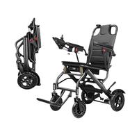 Electric Wheelchair for Elderly, Lightweight Foldable Design, Ultra-Light for Travel, Airplane-Compatible, Ideal for Seniors and Disabled Users