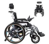 Electric Wheelchair for Seniors，Portable Folding Motorized Wheelchairs, Lightweight All Terrain Electric Wheelchairs， 24A Lithiumbattery(24alithiumbattery)