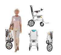 Electric Wheelchair for the Elderly, Smart, Fully Automatic, Ultra-Lightweight, Compact, Foldable, Mobility Scooter for Disabled and Elderly People. 6A