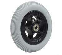 Electric Wheelchair Front Wheel 6 Inch for Ottobock, Grey Solid Rubber Caster Wheels, Indoor Outdoor Mobility Scooter Parts, Rehabilitation Nursing(42 by 6-inch)