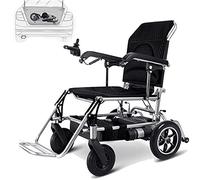 Electric Wheelchair, Intelligent Fully Automatic Folding Lightweight with 24Ah Lithium Battery 20Km Battery Life Can Take High-Speed Rail and Plane