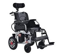 Electric Wheelchair,K Folding, Lightweight Electric/Manual Conversion Adjustable Pillow 12A Lithium Battery Open/Fold in 1 Second Double Protection Black Beautiful Home
