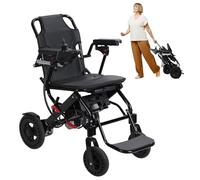 Electric Wheelchair, Lightweight Foldable Motorized Wheelchairs for Adults, 500W Portable Power Chair, 12 Miles Range, All Terrains Power Wheelchair for Seniors Travel, Home, Airline Approved Black