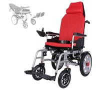Electric Wheelchair, Lightweight Folding Design, 500W Dual Motors, All Terrain, 9 Mile Range, Travel Size
