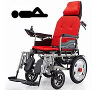 Electric Wheelchair,Lightweight Wheelchair, Heavy Duty with Headrest, Foldab