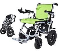 Electric Wheelchair,Lightweight Wheelchair, with Power or Manual Wheelchair 17.7in Wide Seat,Dual-Function Open/Fast-fold Compact Electric Chair