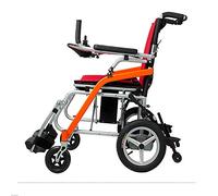 Electric Wheelchair, Portable Folding Wheelchair,Deluxe Fold Foldable Power Compact ty Aid Wheel Chair, Lightweight Folding Carry, 13kg