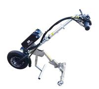 Electric Wheelchair Pull Device Attachment, 500W Power, 16Ah 48V Battery with 65 Km Range, 12-Inch Wheels and LCD Display, Portable and Easy to Install