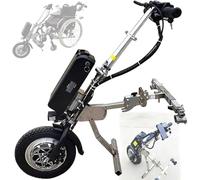 Electric Wheelchair Pull Device, Rehabilitation Therapy Conversion Kit, Portable 500W Tractor Pull, 12-Inch Wheels, 48V 16Ah Battery