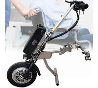Electric Wheelchair Pull Device with 500W Motor, 3-Speed Handcycle Conversion Kit, 90km Endurance, Shock Absorber and Trumpet for Disabled Users