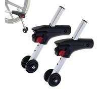 Electric Wheelchair Rear Anti-Tippers with Wheels for 1" Tubing, Mounting Replacement Accessories, 2 Pcs