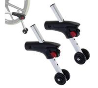 Electric Wheelchair Rear Anti-Tippers with Wheels for 7/8" Tubing, Mounting Replacement Accessories, 2 Pcs