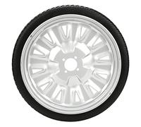 Electric Wheelchair Rear Tire Polyurethane Wheel 16 Inch 4 Hole Hub with 45mm Middle Hole 16R2.125 Strong Explosion Proof No Need to Inflate Non Slip Wear Resistant for Electric