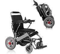 Electric Wheelchair, s for Adults Motorised Folding Lightweight Aluminium Transit Electromagnetic Brake Universal Controller Large Capacity Lithium Battery