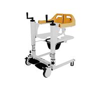 Electric Wheelchair Stair Lift, Patient Transfer Lifter with 180° Split Seat, Versatile Shower Commode Chair for Home and Hospital Use