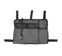 Electric Wheelchair Storage Bag, Wheelchair Walker Backpack Multicolor 40x28cm Cup Holder Storage Compartments(Grijs)