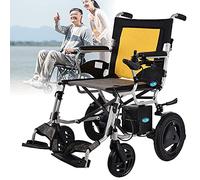 Electric Wheelchair with 1-Second Foldable Design, Mobile Footrest, 12-Mile Battery Life for Convenient Travel