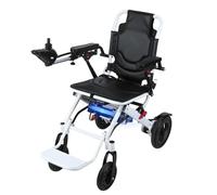 Electric Wheelchairs, Electric Mobility Folding Scooter with Seat, Foldable Lightweight Electric Wheelchair, 25kg, 500w Dual Motor, 12 Mile Range (White)