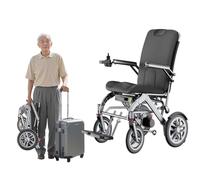 Electric Wheelchairs for Adults,Lightweight Electric Wheelchair, Removable Soft Cushions, Supports 120Kg, Aluminum Frame, Ideal for Disabled and Elderly People 20A