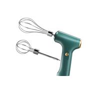Electric Whisk, Portable Handheld Electric Mixer, USB Rechargeable Handheld Egg Beaters for Whipping, Mixing, Pudding (Green)