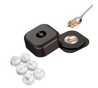 Electric Whiskey Smoker Kit 800mAh USB-C Rechargeable with 6 Wood Chips Brush Spoon Portable Drink Food Smoker for Bourbon Cocktails Home Bar