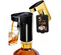 Electric Whisky Dispenser,Wine Aerato,Liquor Decanter,Alcohol Pourer-Black